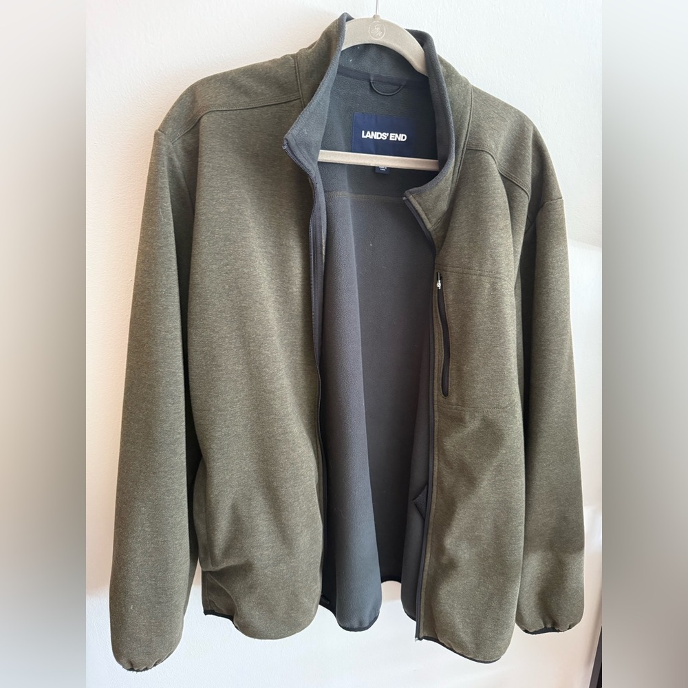 Lands' End Olive Green Lightweight Jacket